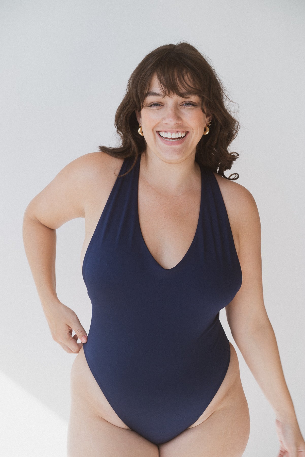 The Perfect Wrap One-Piece - Sky & Blue Mountain