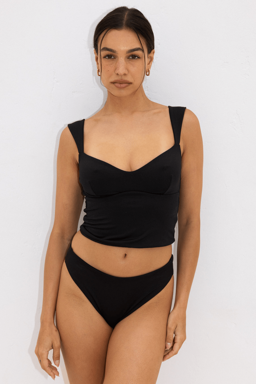 The Sweetheart Tankini - Matte Black