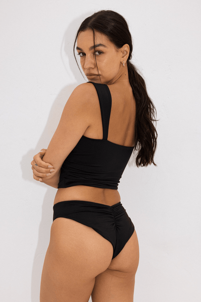 The Sweetheart Tankini - Matte Black