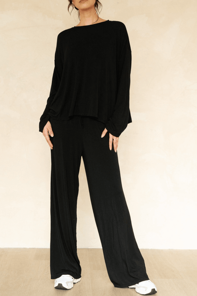 The Cool-Comf Lounge Chill Pant - Matte Black