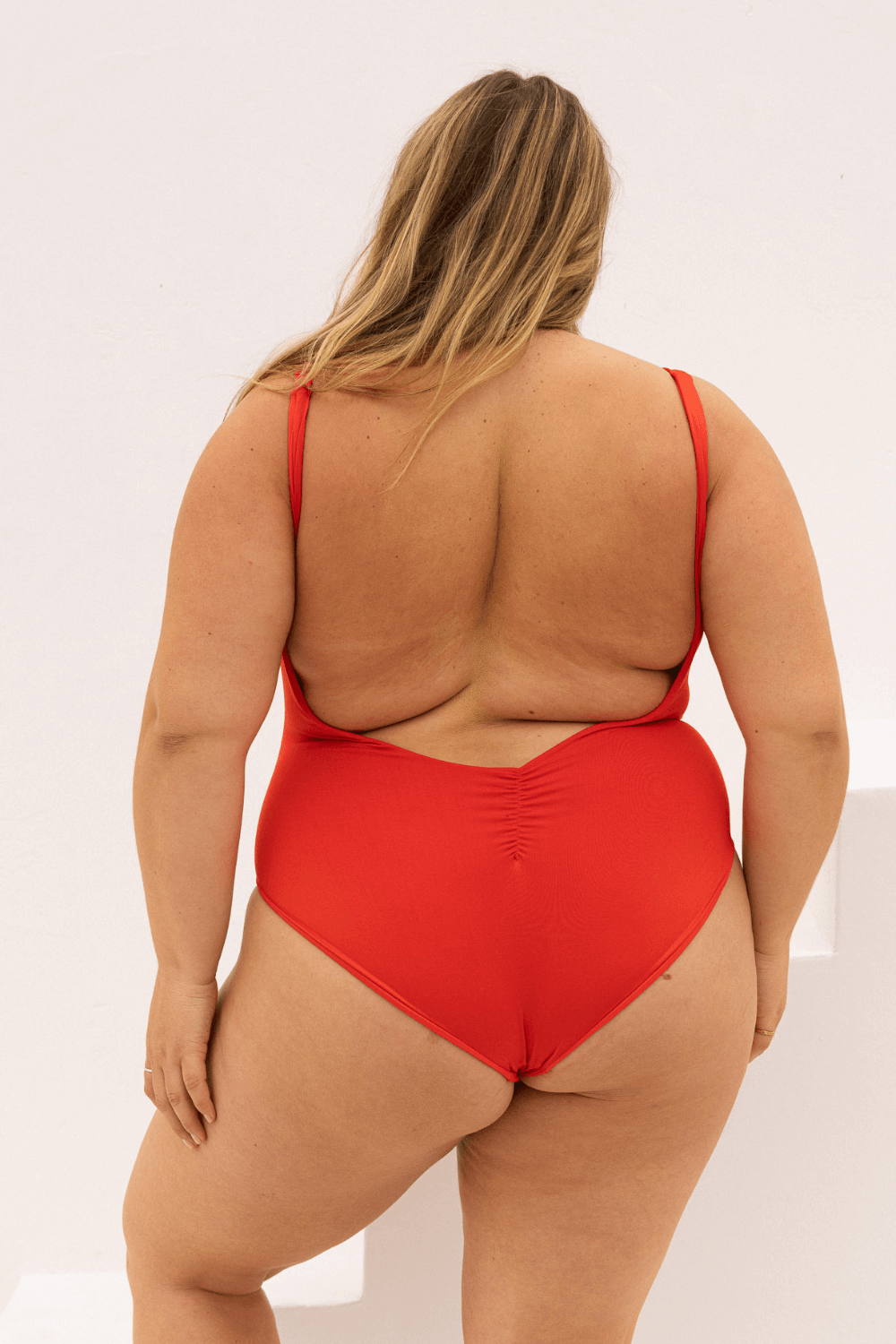 The Square Neck Minimalist - Fiesta Red