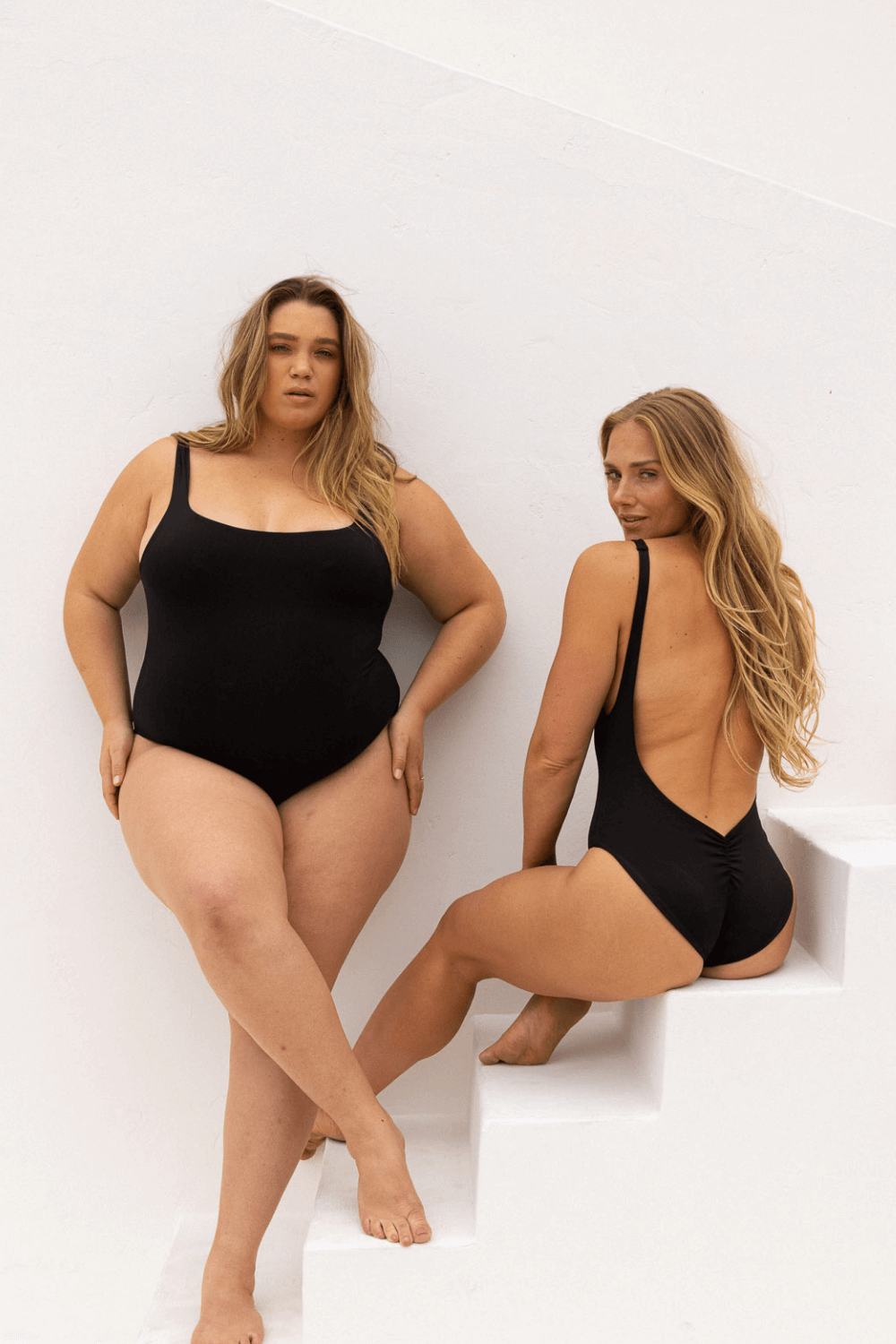 The Square Neck Minimalist - Matte Black