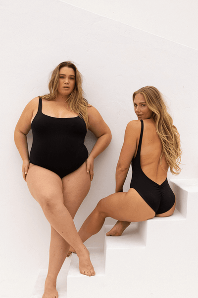 The Square Neck Minimalist - Matte Black