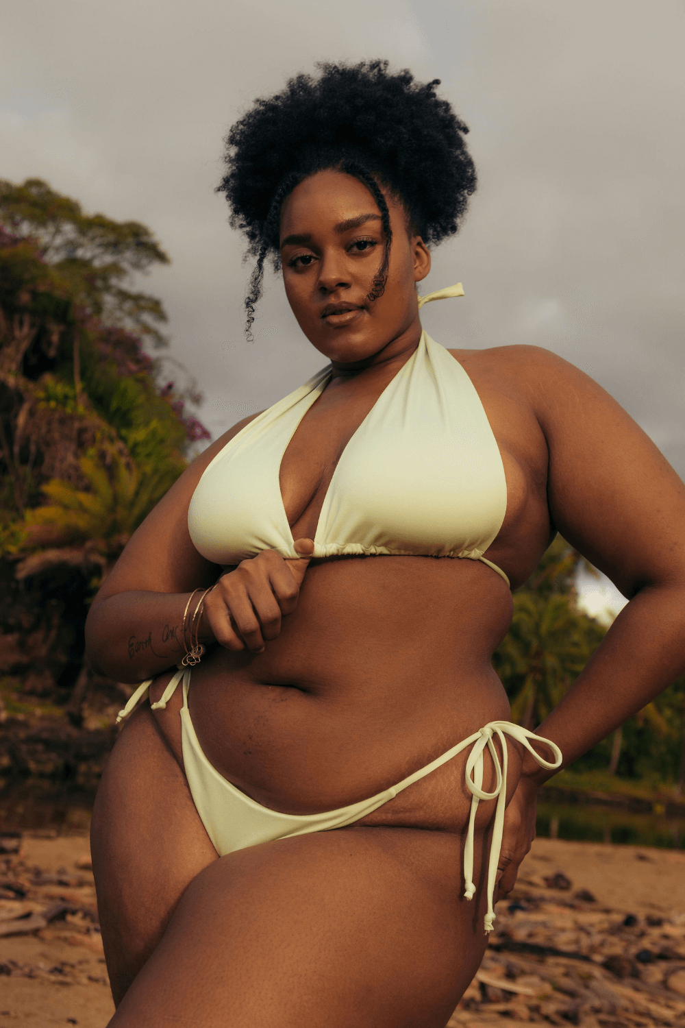 The Tied Up Top - Pistachio