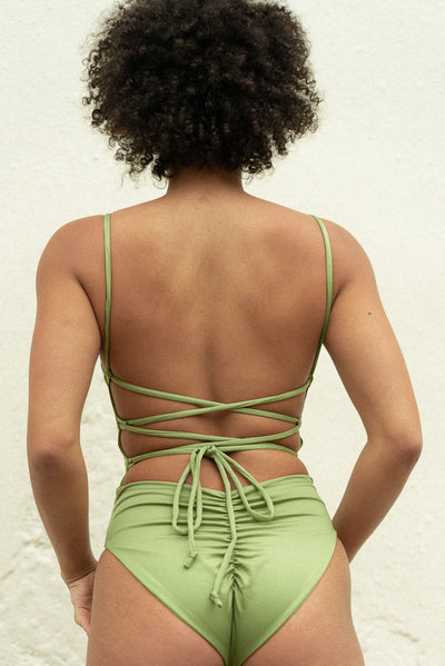 The Corset One Piece - Matcha Green