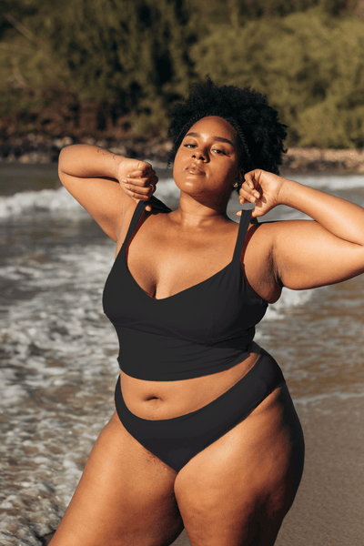 The Sweetheart Tankini - Matte Black