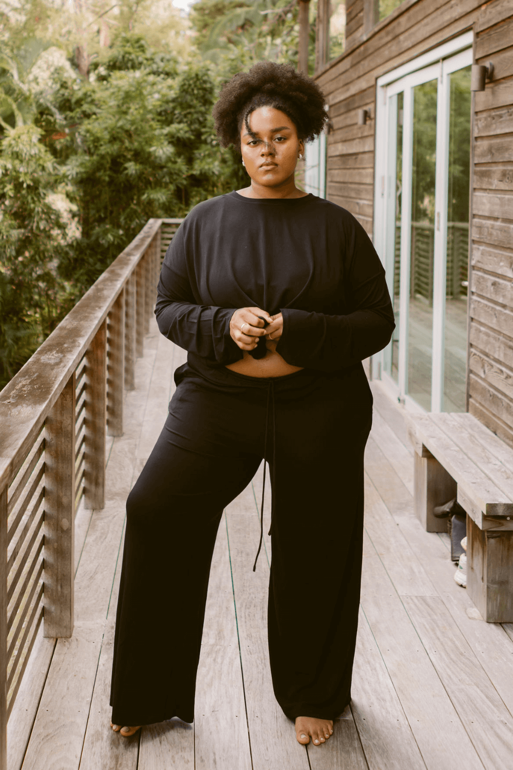 The Cool-Comf Lounge Chill Pant - Matte Black