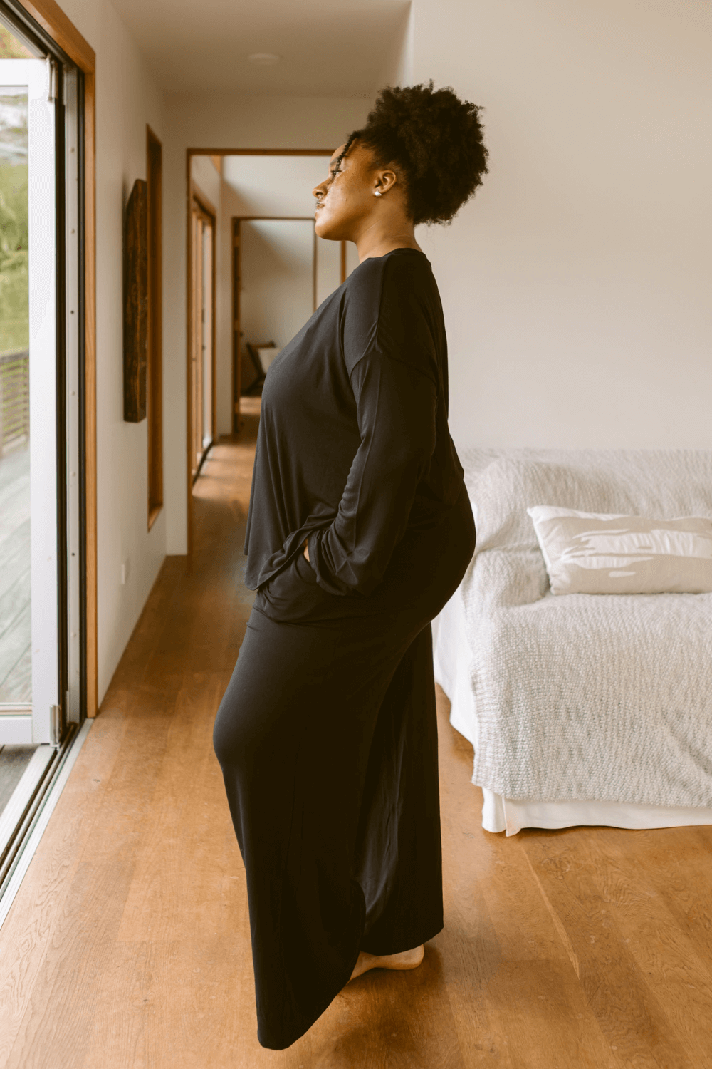 The Cool-Comf Lounge Chill Pant - Matte Black