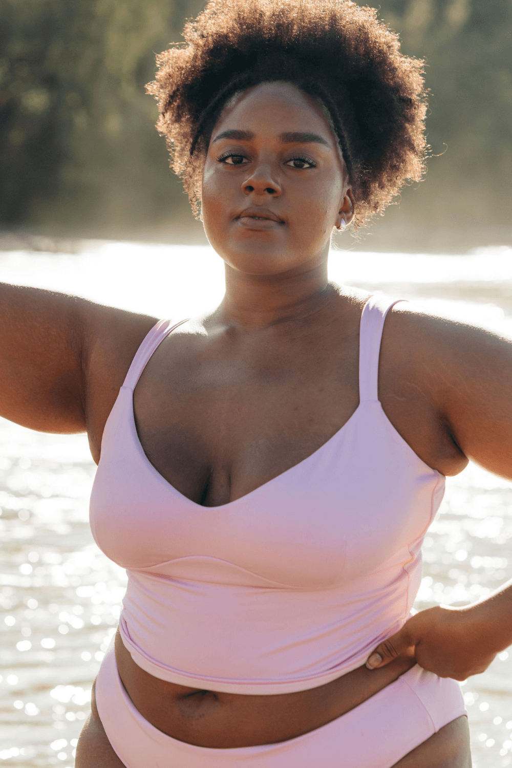 The Sweetheart Tankini - Peony Pink