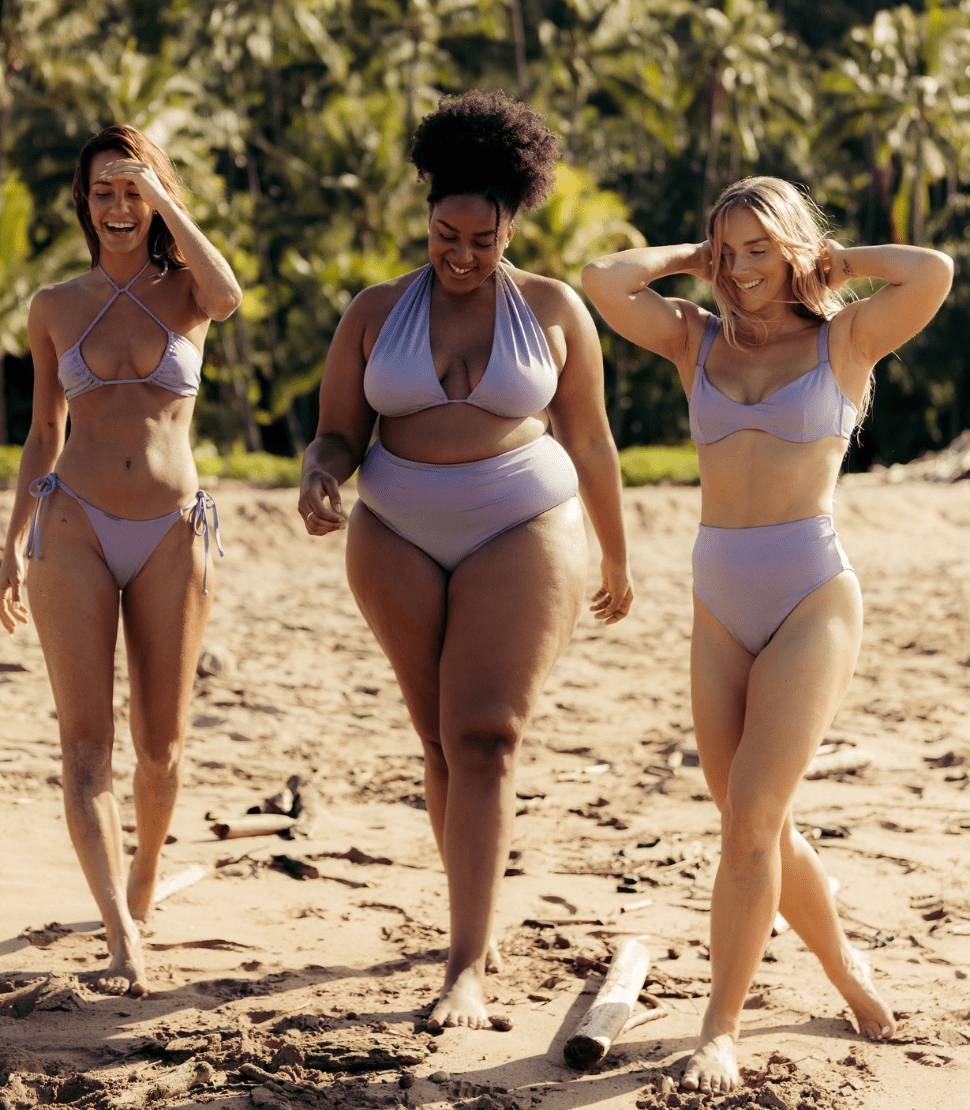 The High-Waisted Scrunch Bottoms - Hazy Lavender