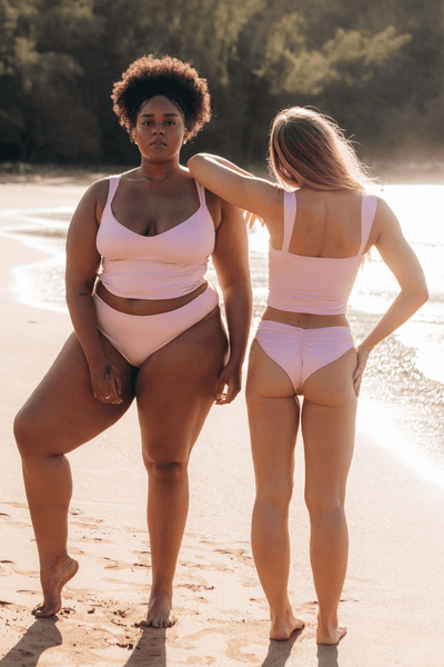 The Sweetheart Tankini - Peony Pink