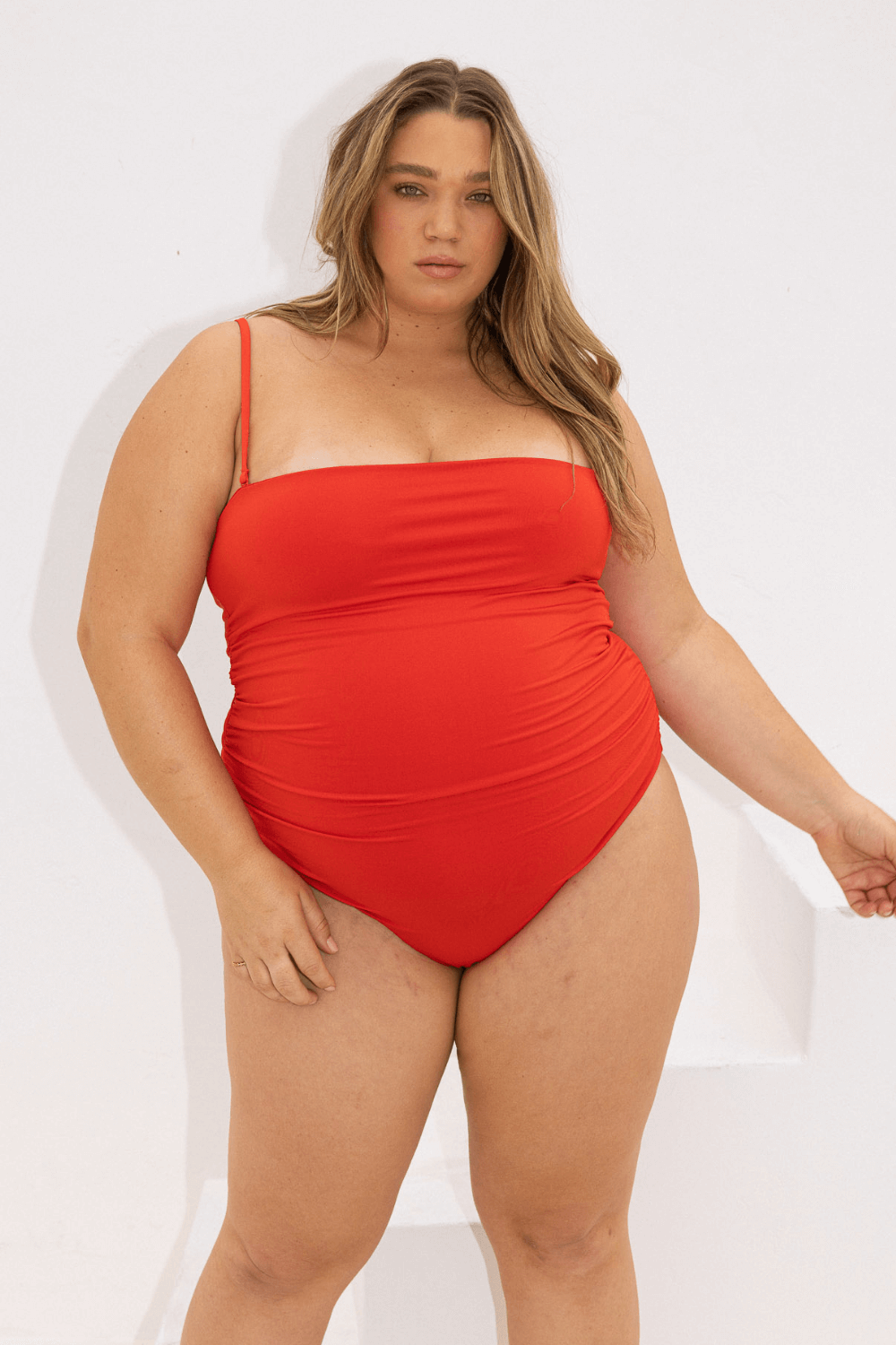 The Convertible Bandeau One Piece - Fiesta Red