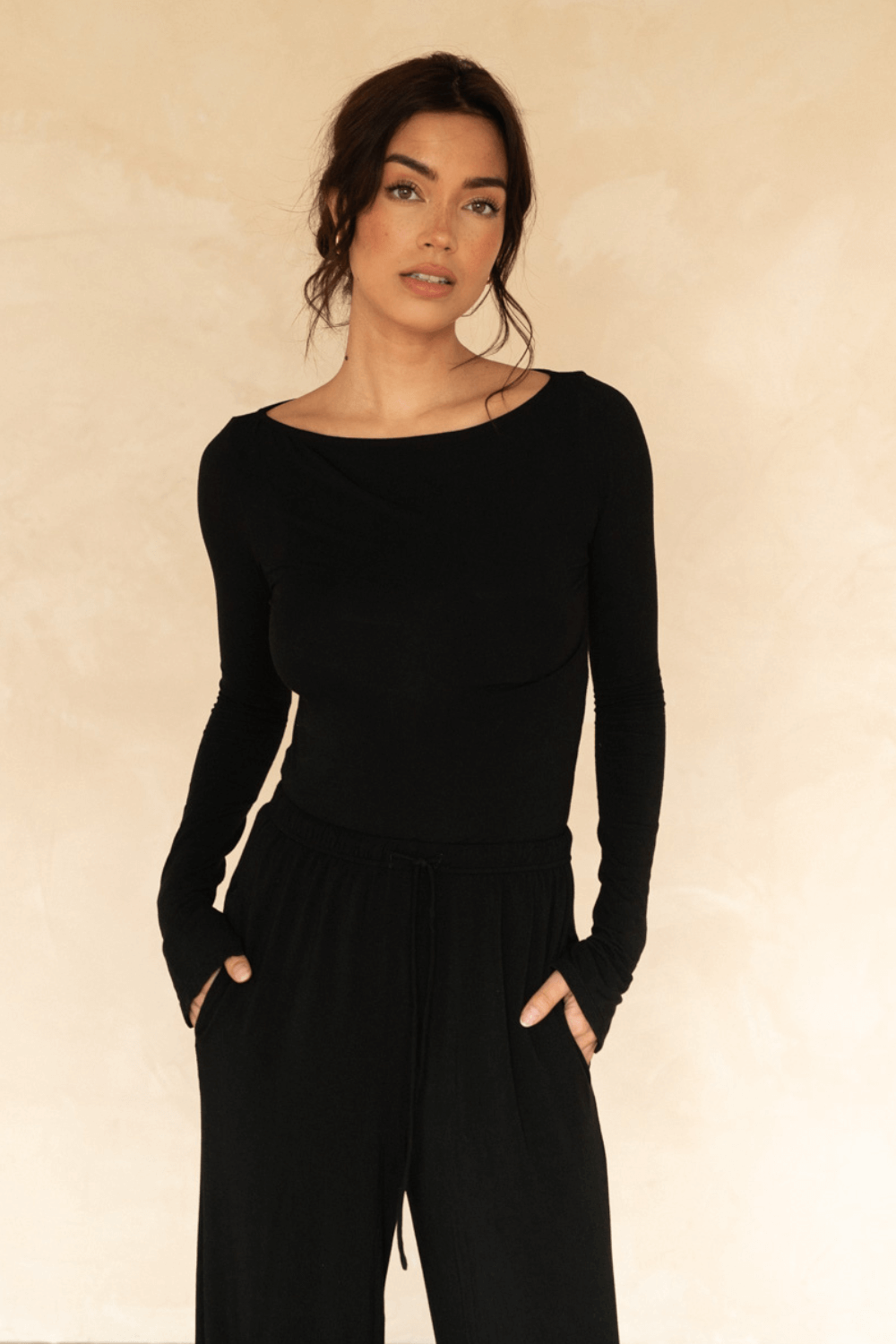 The Cool-Comf Lounge Essential Long Sleeve - Matte Black