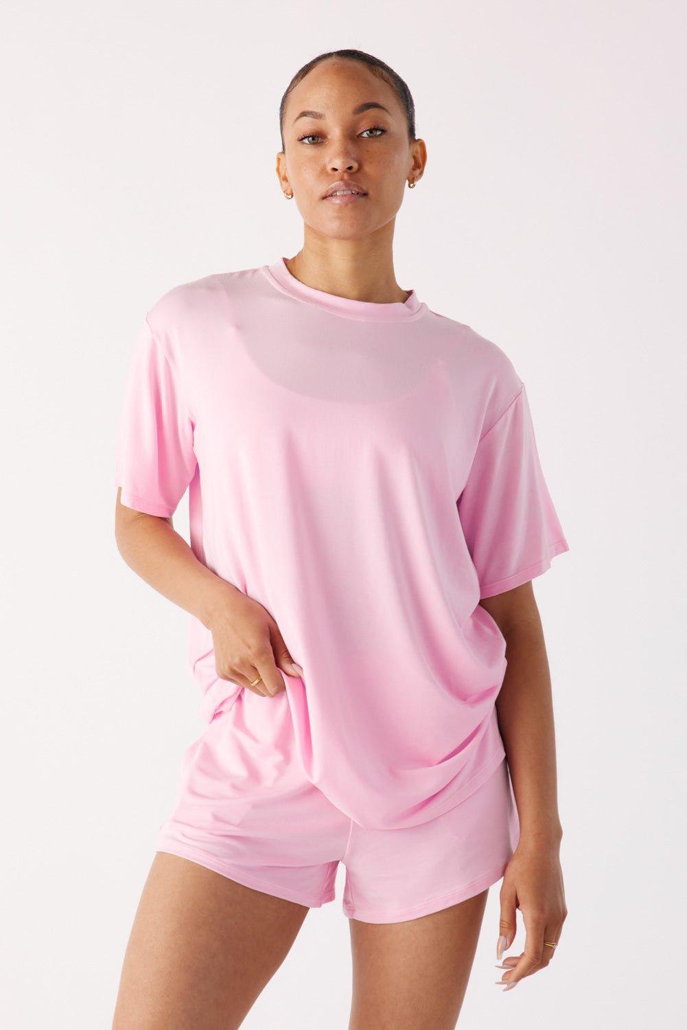 The Cool-Comf Lounge T-Shirt - Peony Pink