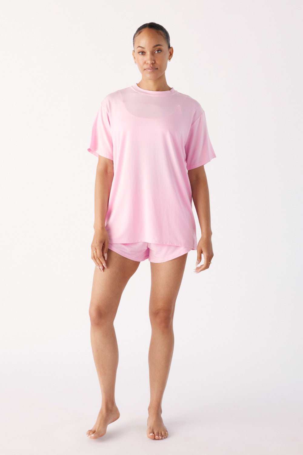 The Cool-Comf Lounge T-Shirt - Peony Pink