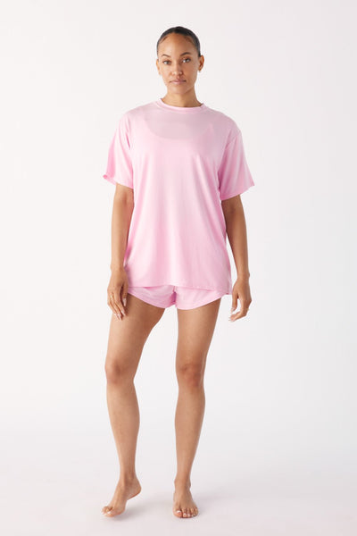 The Cool-Comf Lounge T-Shirt - Peony Pink