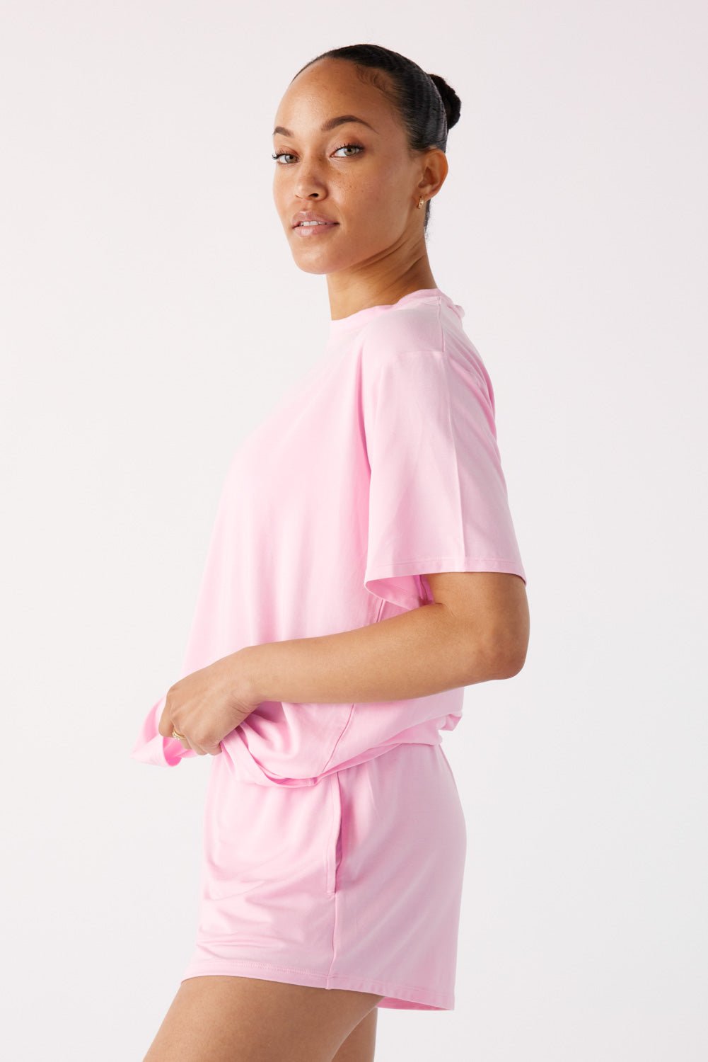 The Cool-Comf Lounge T-Shirt - Peony Pink