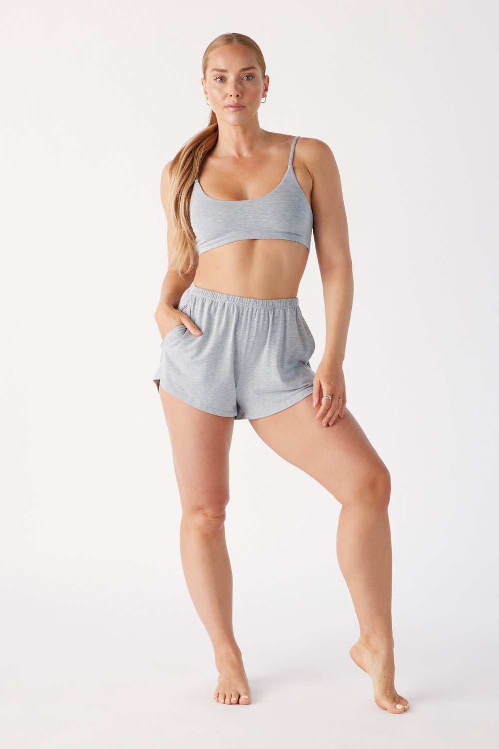 The Cool-Comf Lounge Bralette - Heather Gray