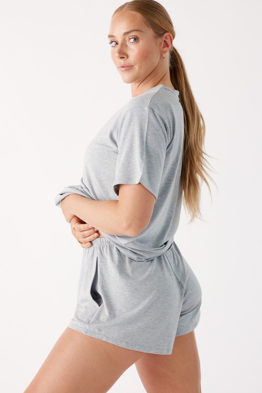 The Cool-Comf Lounge T-Shirt - Heather Gray