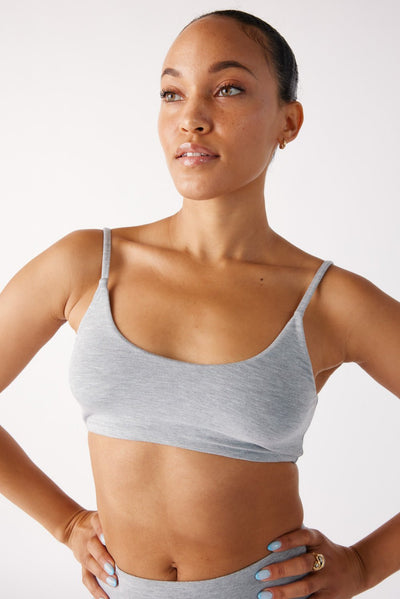 The Cool-Comf Lounge Bralette - Heather Gray