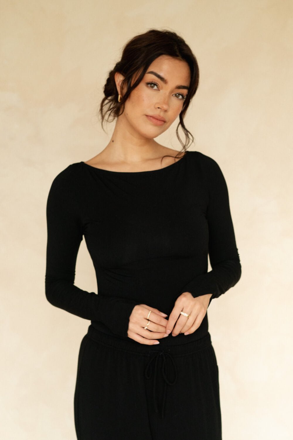 The Cool-Comf Lounge Essential Long Sleeve - Matte Black