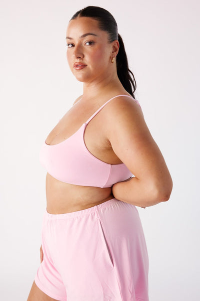 The Cool-Comf Lounge Bralette - Peony Pink