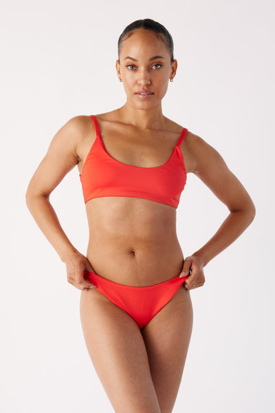 The Bralette Top - Fiesta Red