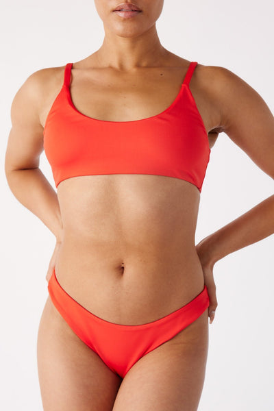 The Bralette Top - Fiesta Red