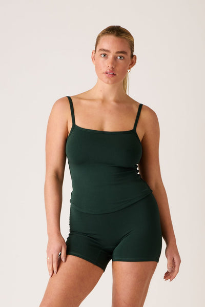 The Cool-Comf Cami Tank - Evergreen