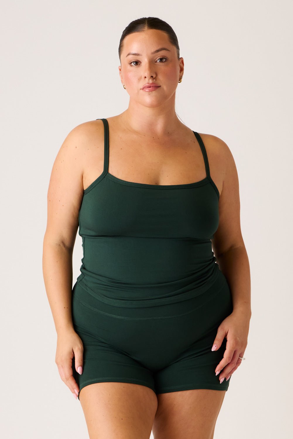 The Cool-Comf Cami Tank - Evergreen