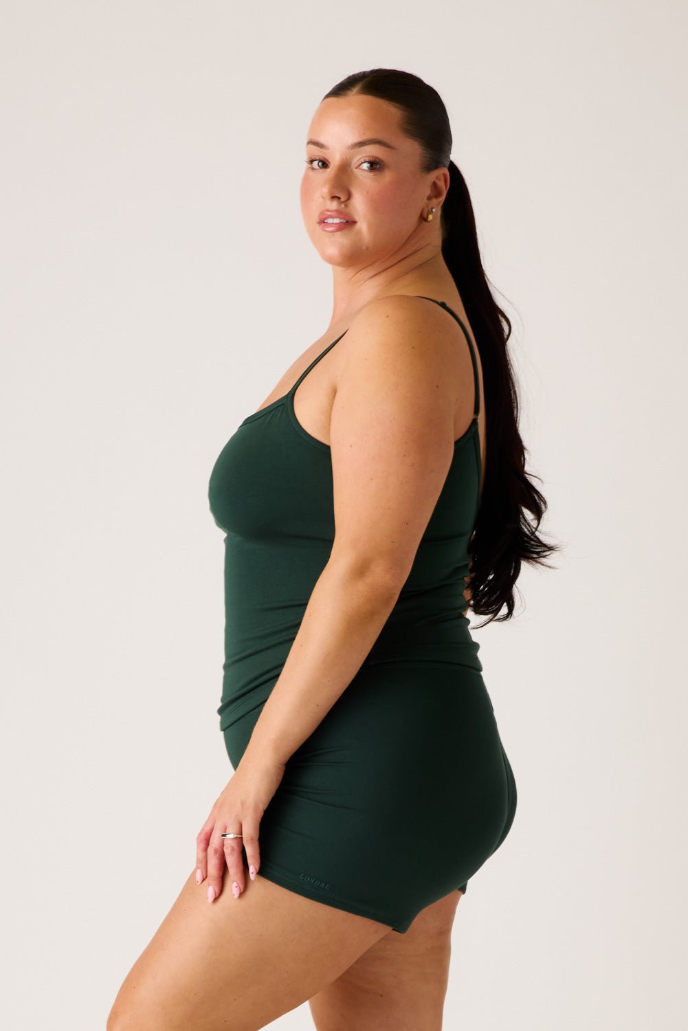 The Cool-Comf Cami Tank - Evergreen