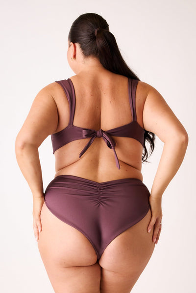 The High-Leg Scrunch Bottom - Fig