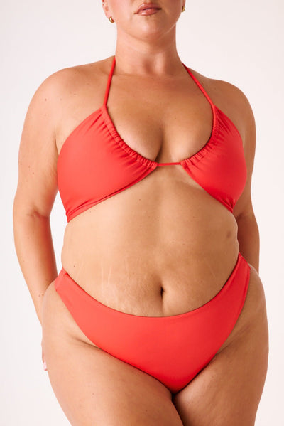 The Thong Bottom - Fiesta Red