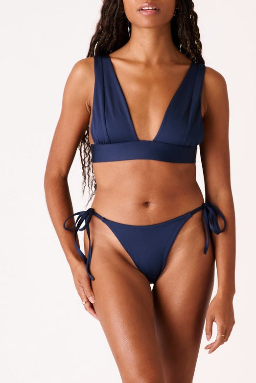 The Side Tie Bottoms - Soft Navy