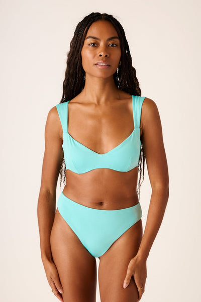 The Sweetheart Underwire Top - Aquamarine