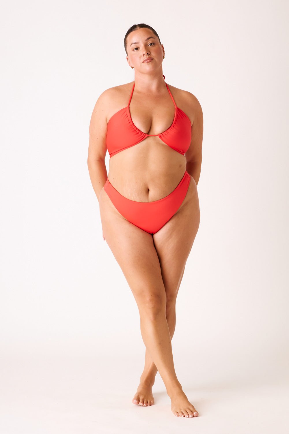 The Tied Up Top - Fiesta Red