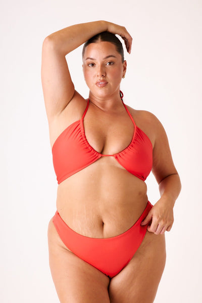 The Tied Up Top - Fiesta Red