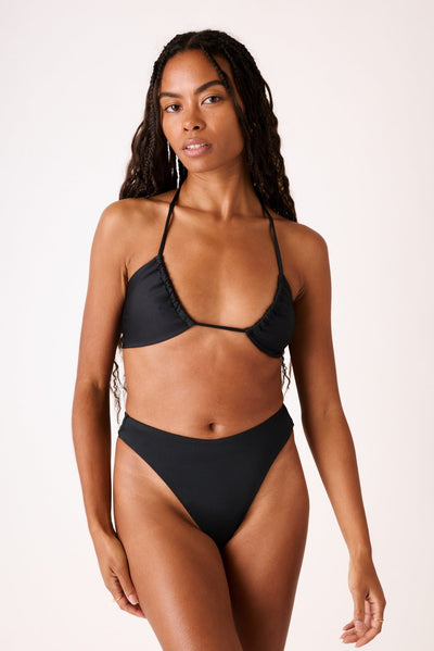 The Tied Up Top - Matte Black