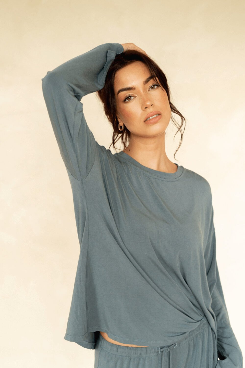 The Cool-Comf Lounge Oversized Long Sleeve - Misty Gray