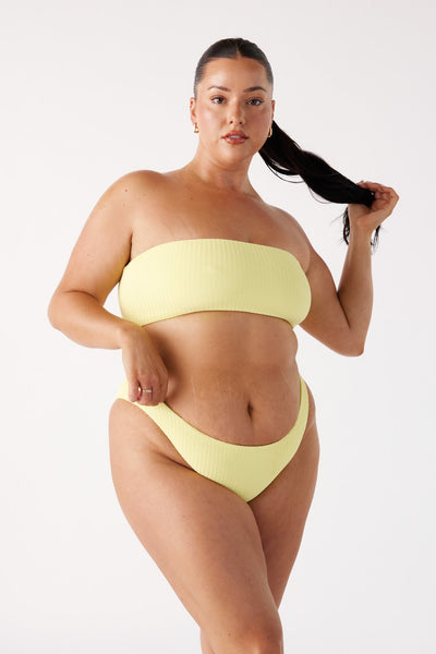 The Sleek Scrunch Bottoms -  Lemonade Ripple