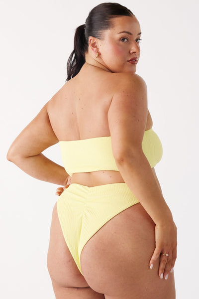 The Sleek Scrunch Bottoms -  Lemonade Ripple