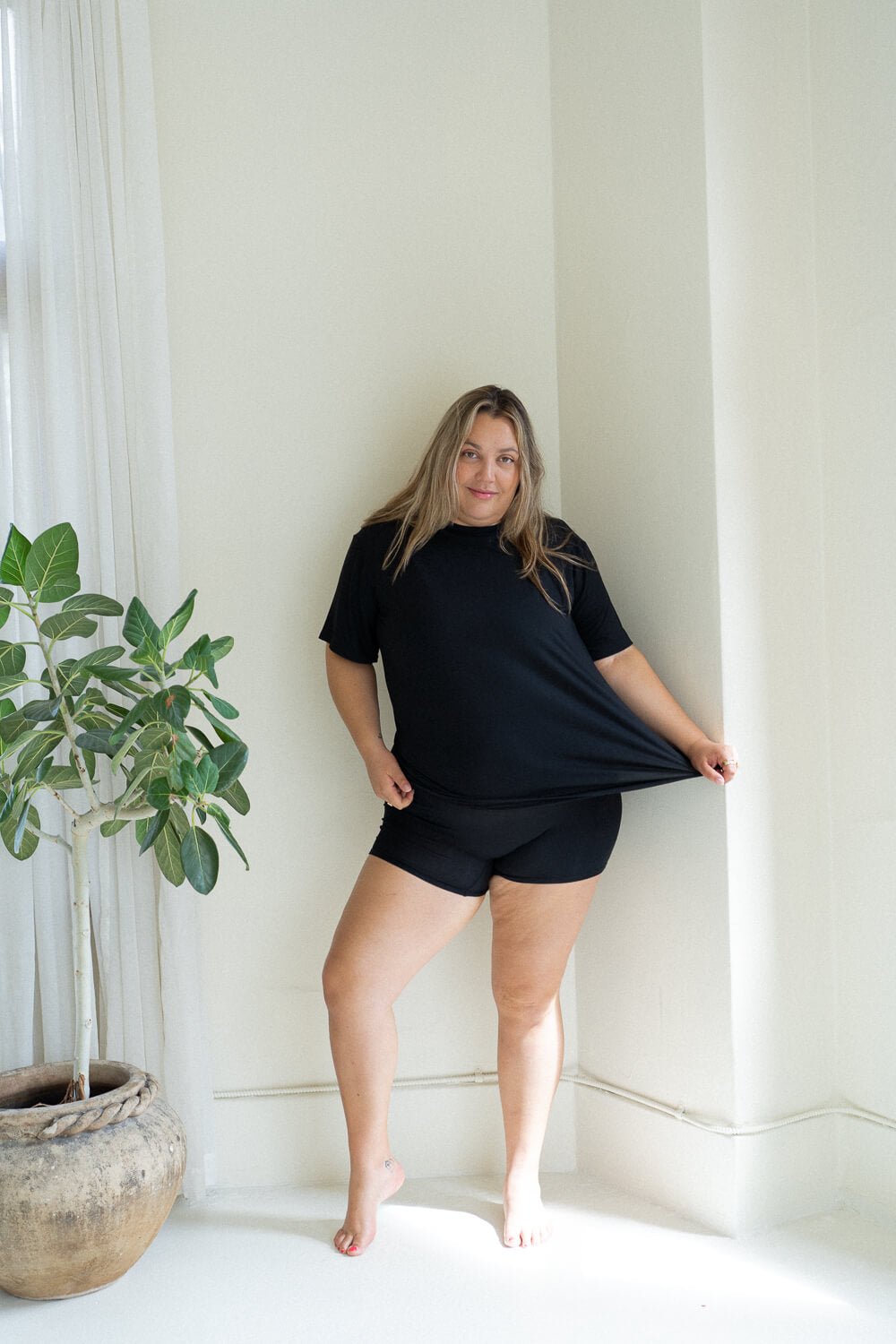 The Cool-Comf Lounge T-Shirt - Matte Black